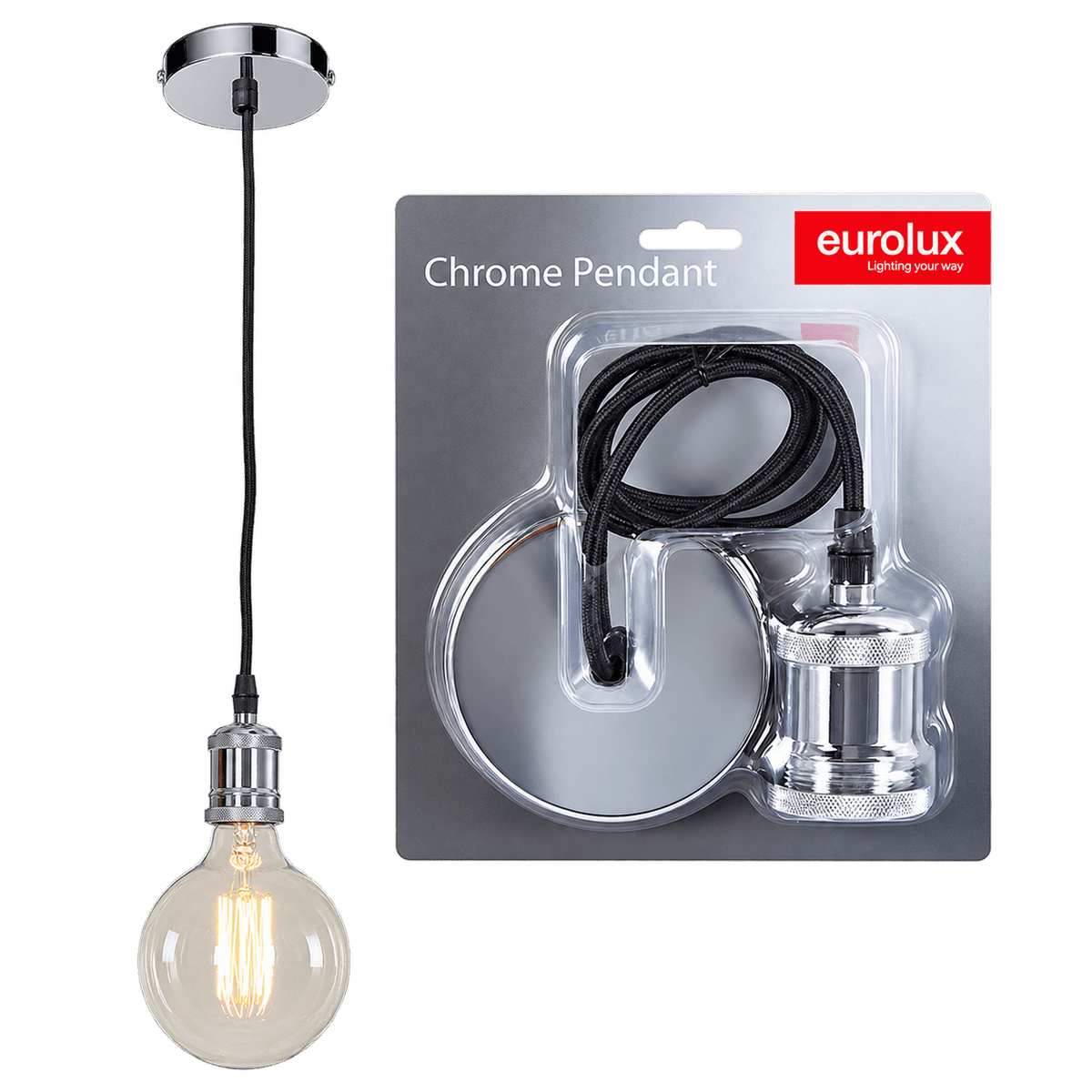 Chrome Pendant Light