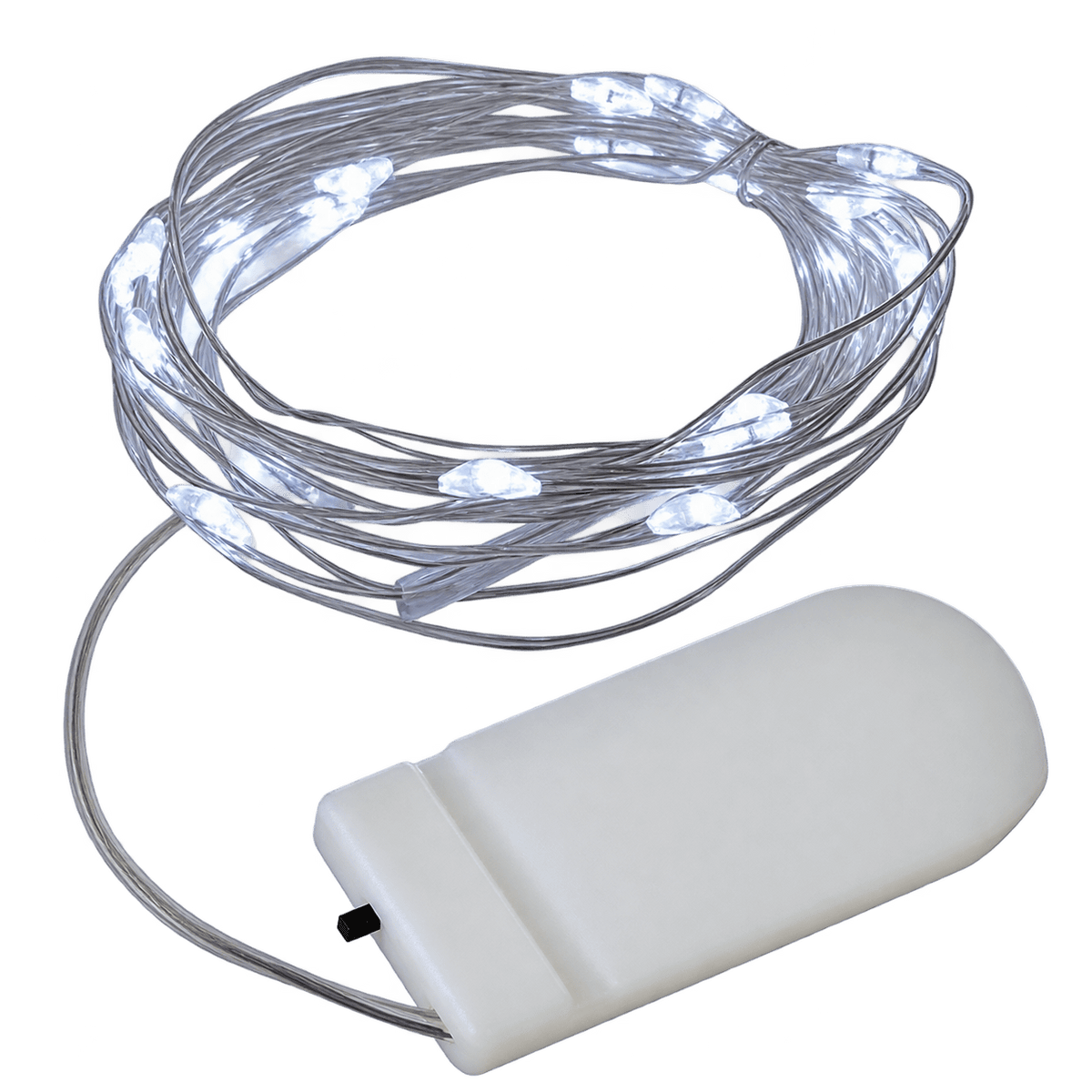 LED Fairy Lights - 2 Meter / Battery Operated - Cool White
