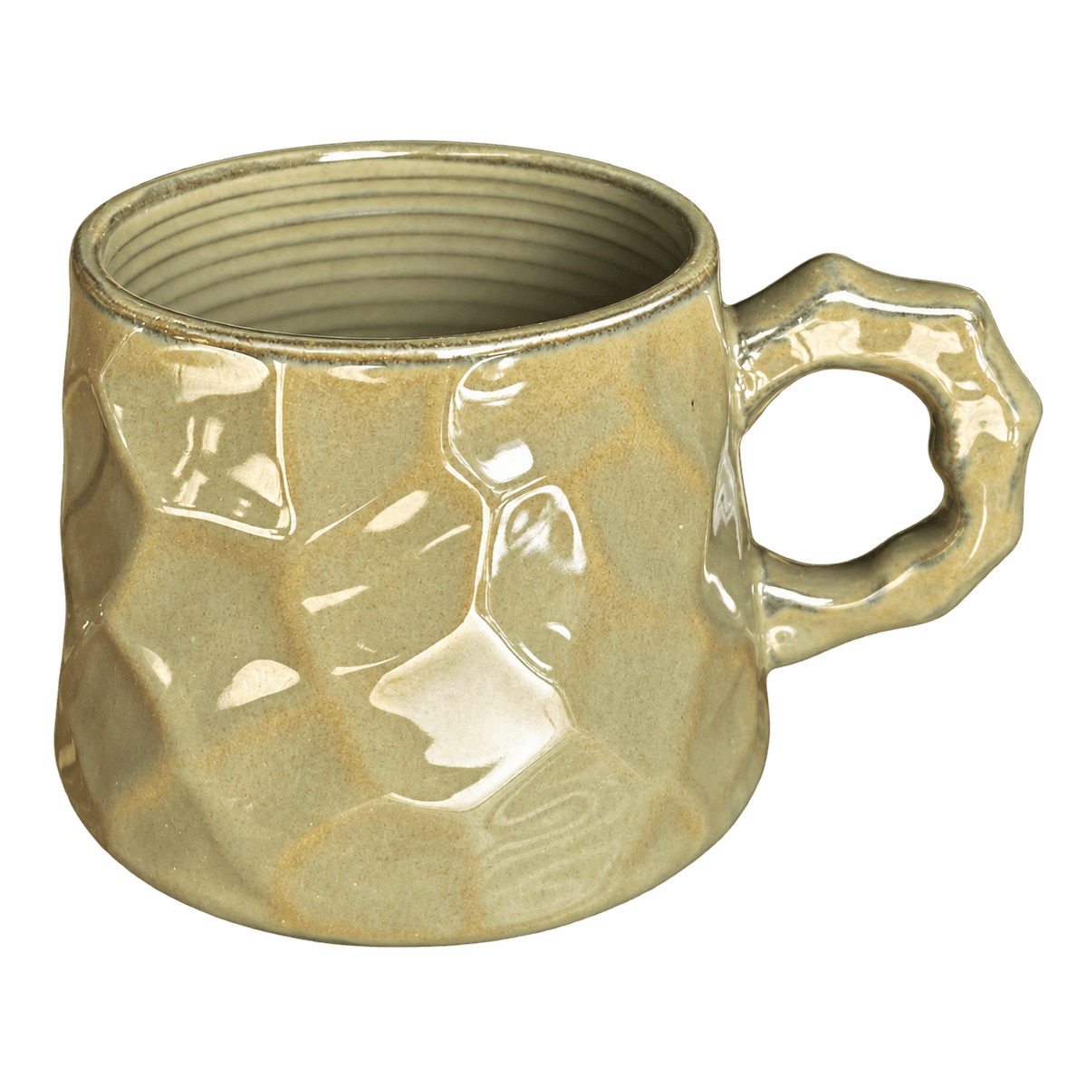 Ceramic Mug - Green, Groovy