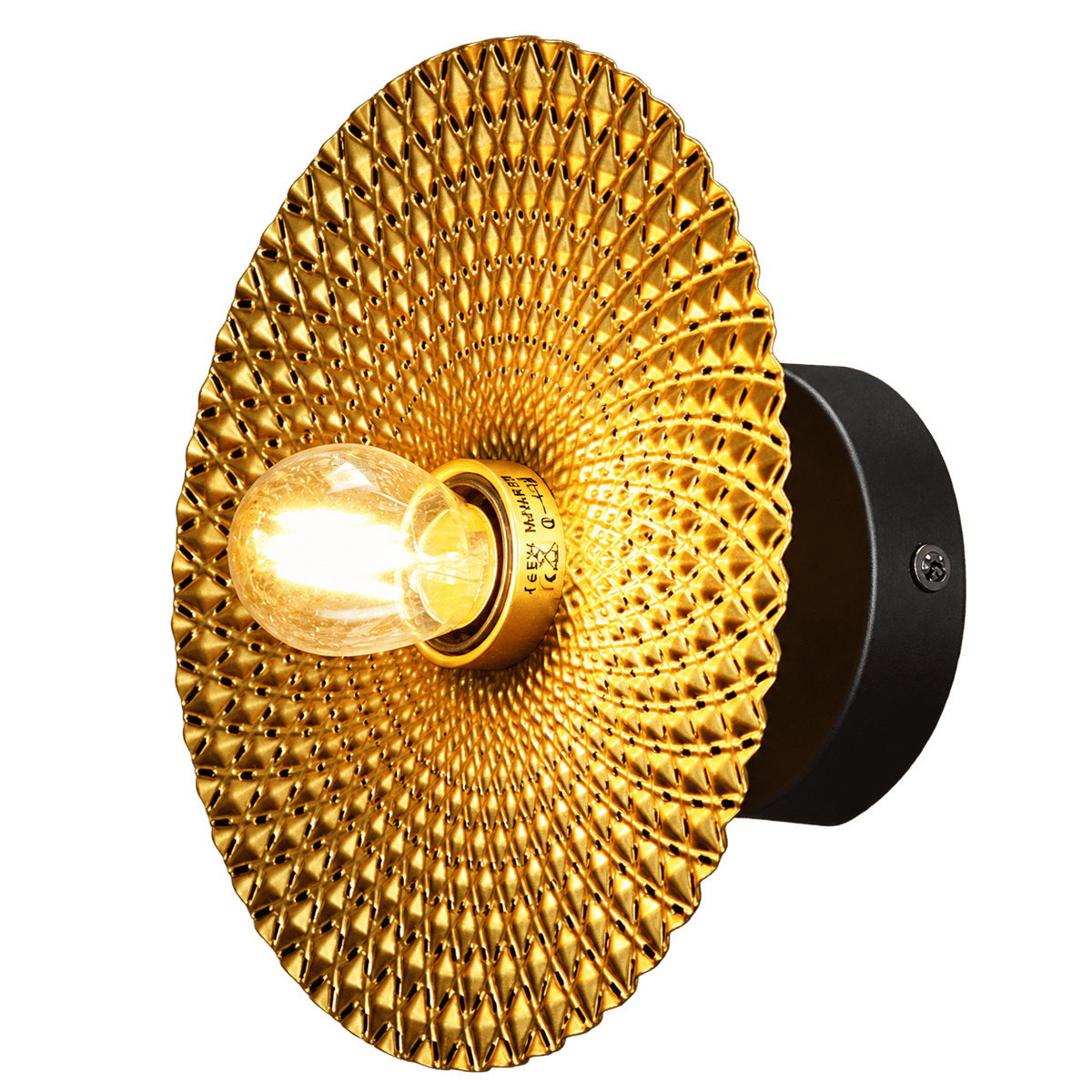 Golden Nugget Gold Indoor Wall Light IP20