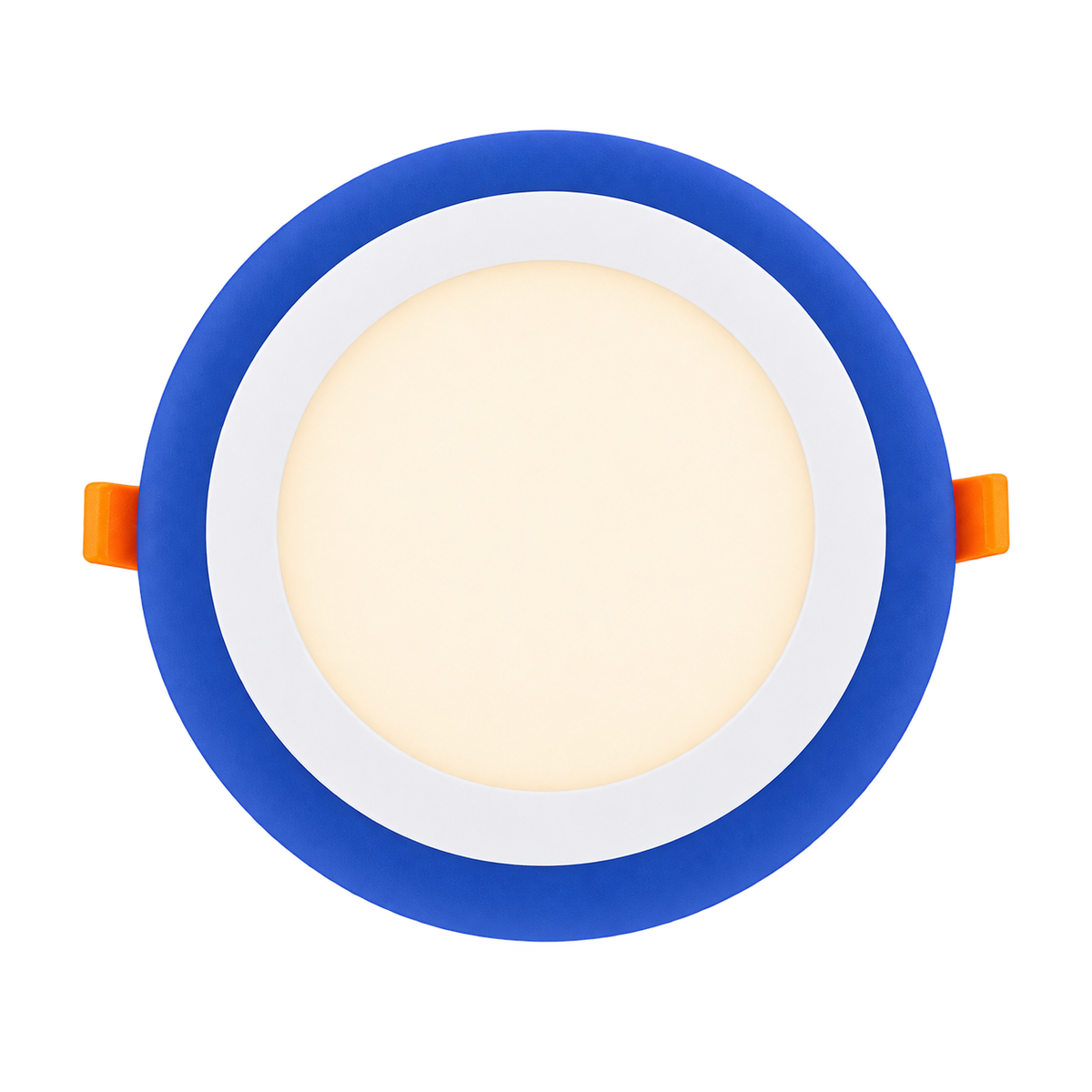 White + Blue LED Recessed Downlight - 12+4W / Round