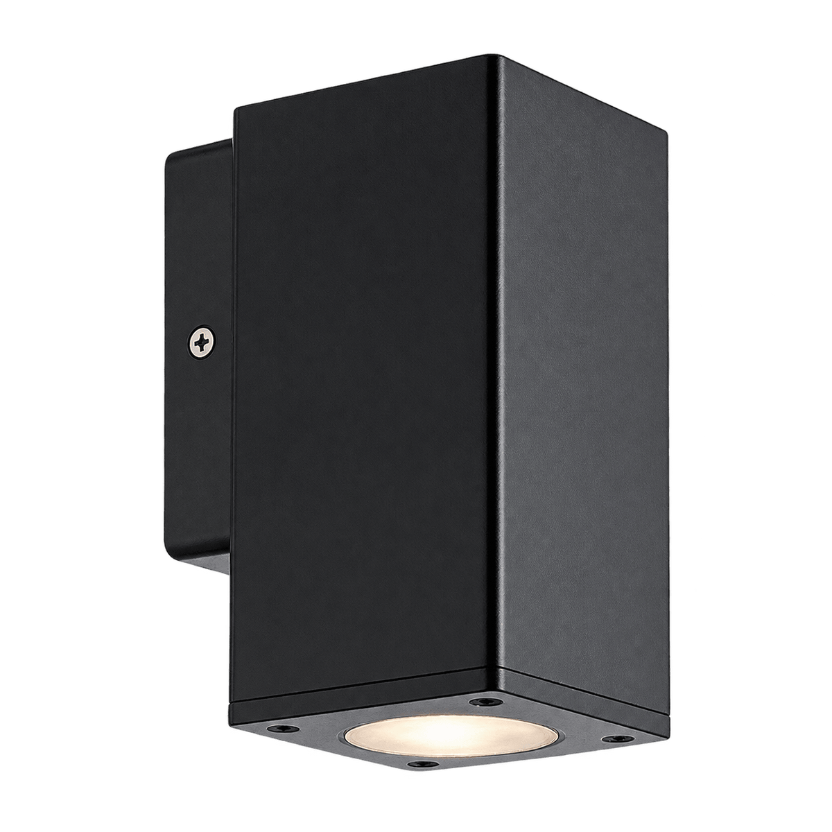 Sylo Square Black LED Wall Light IP65