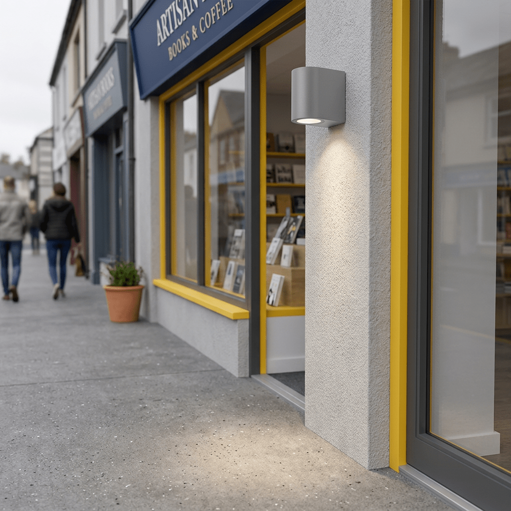 Grey LED Outdoor Wall Light IP65