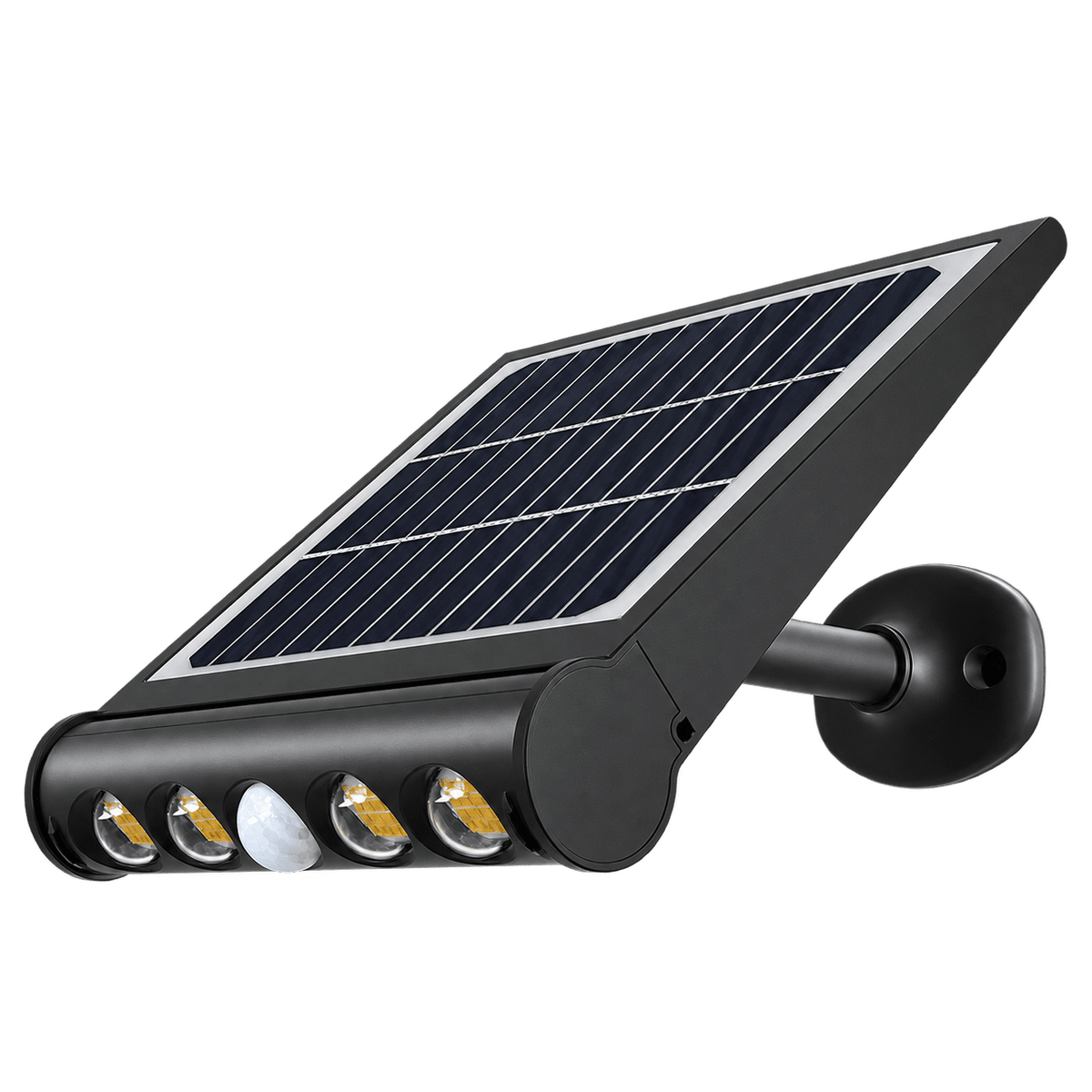 8W Solar LED Spotlight with Panel - Outdoor Security & Accent Lighting