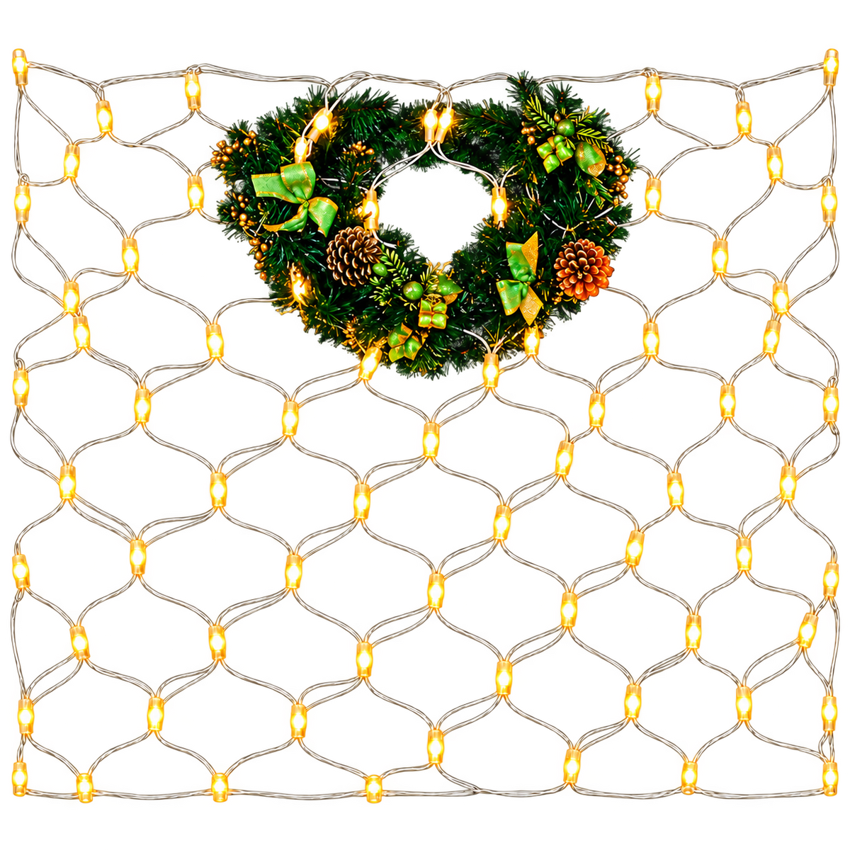 LED Fairy Net Lights - 1.5 x 3m Outdoor - White / Daylight