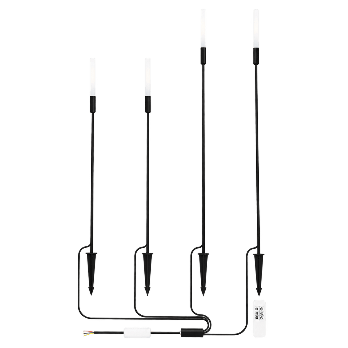 4 Piece Garden CCT Spike Kit with Remote Control