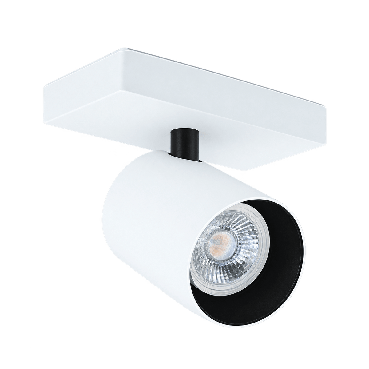 White Lone Square Ceiling Spotlight