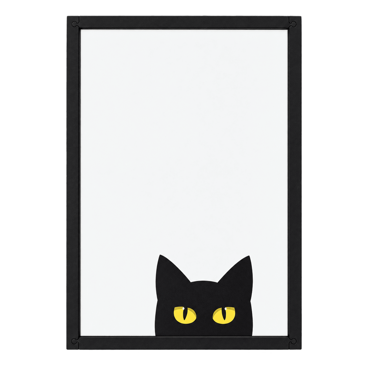 Bathroom Sign - Black Cat