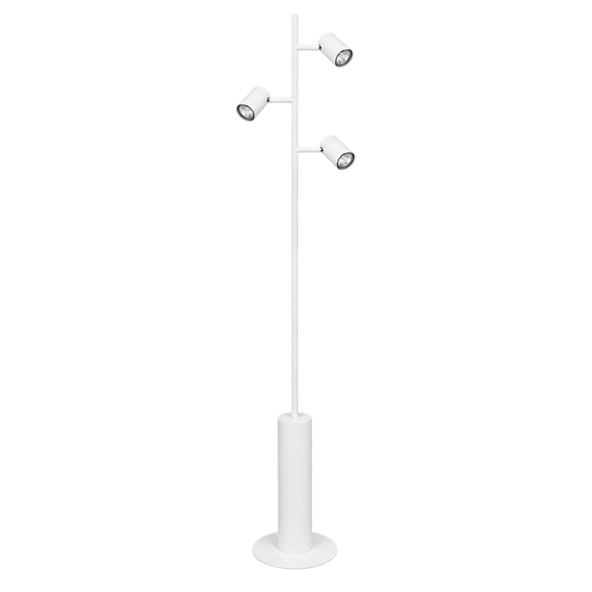 White Metal Floor Lamp