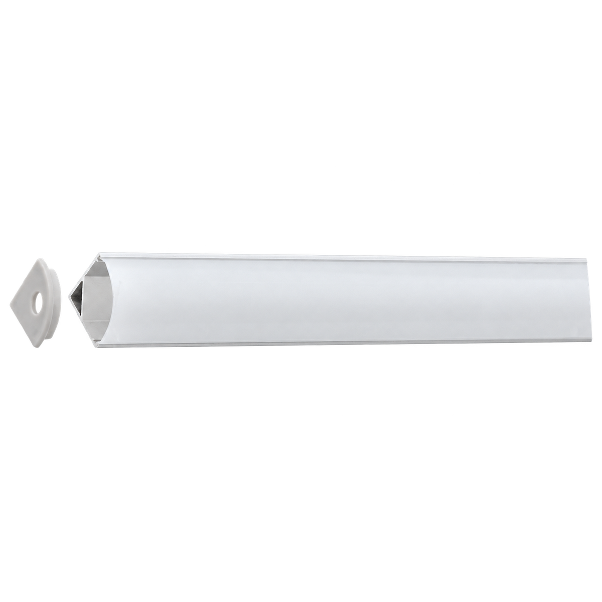 LED Extrusion with Frosted Cover - Corner A13 Profile Complete (2m)
