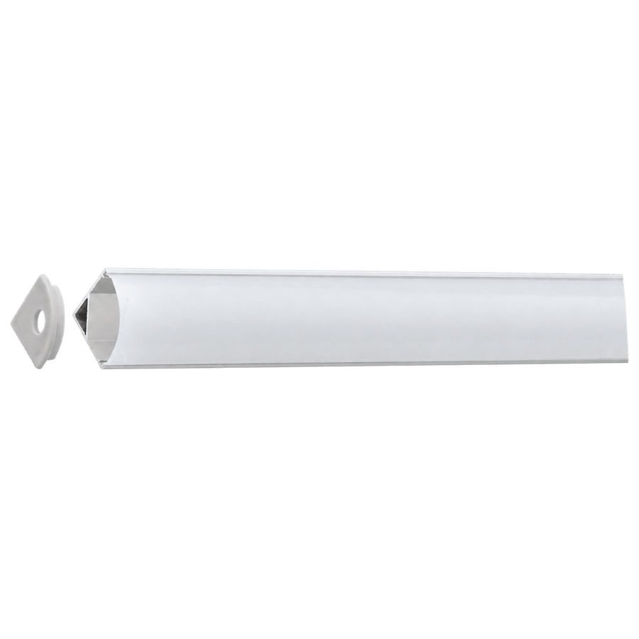 LED Extrusion with Frosted Cover - Corner A13 Profile Complete (2m)