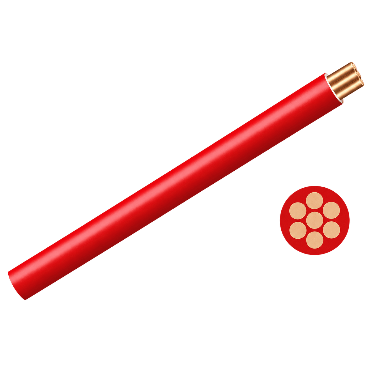 Red 2.5mm² GP Wire 100m Roll