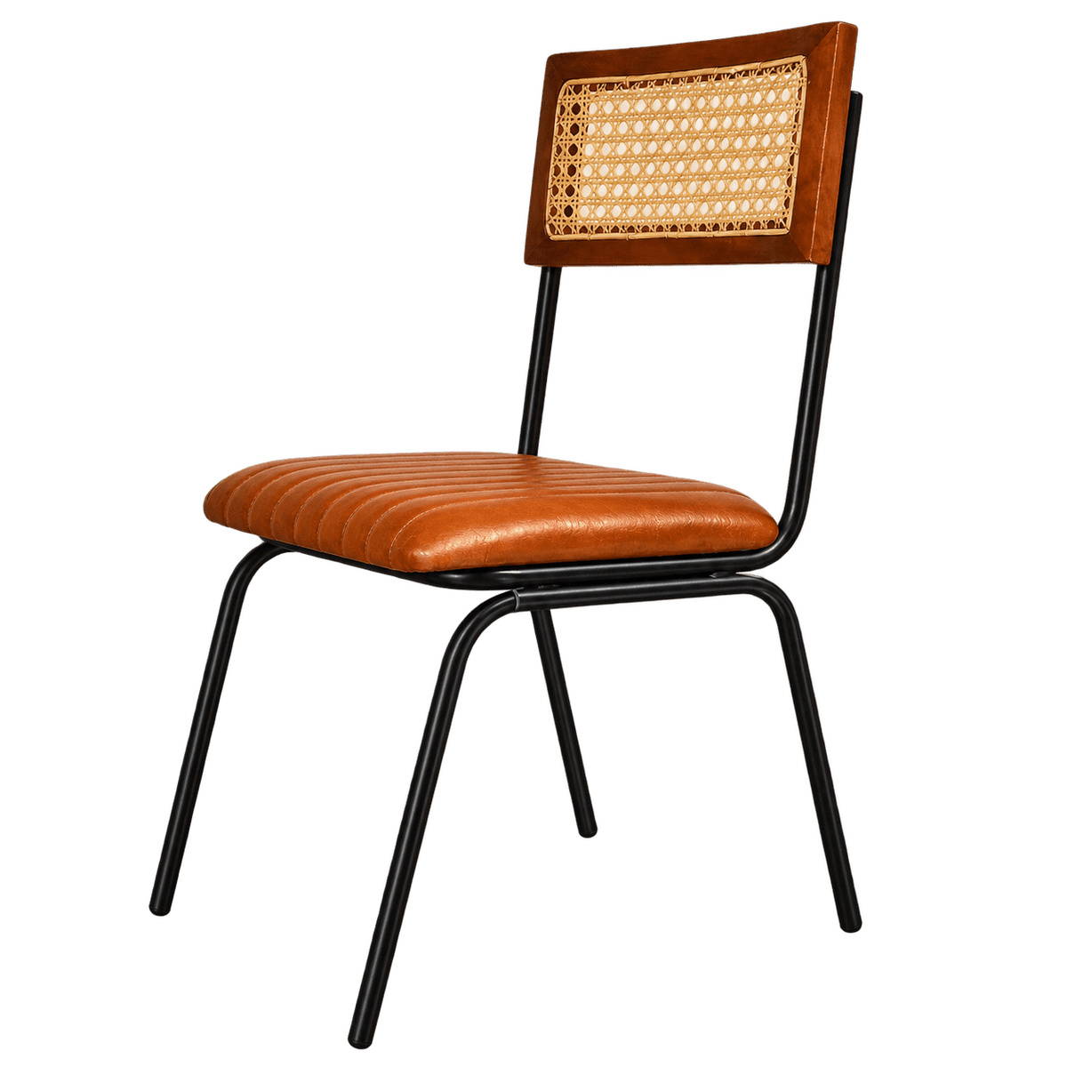 Leather Iron Chair