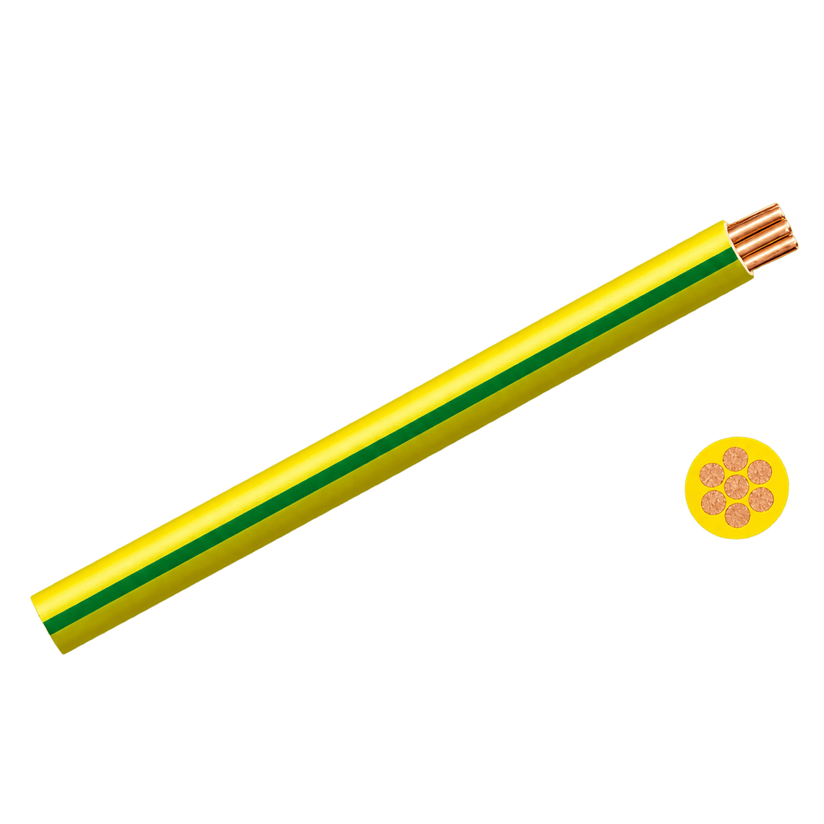 Green/Yellow Wire 2.5mm² Earth/PE Identification