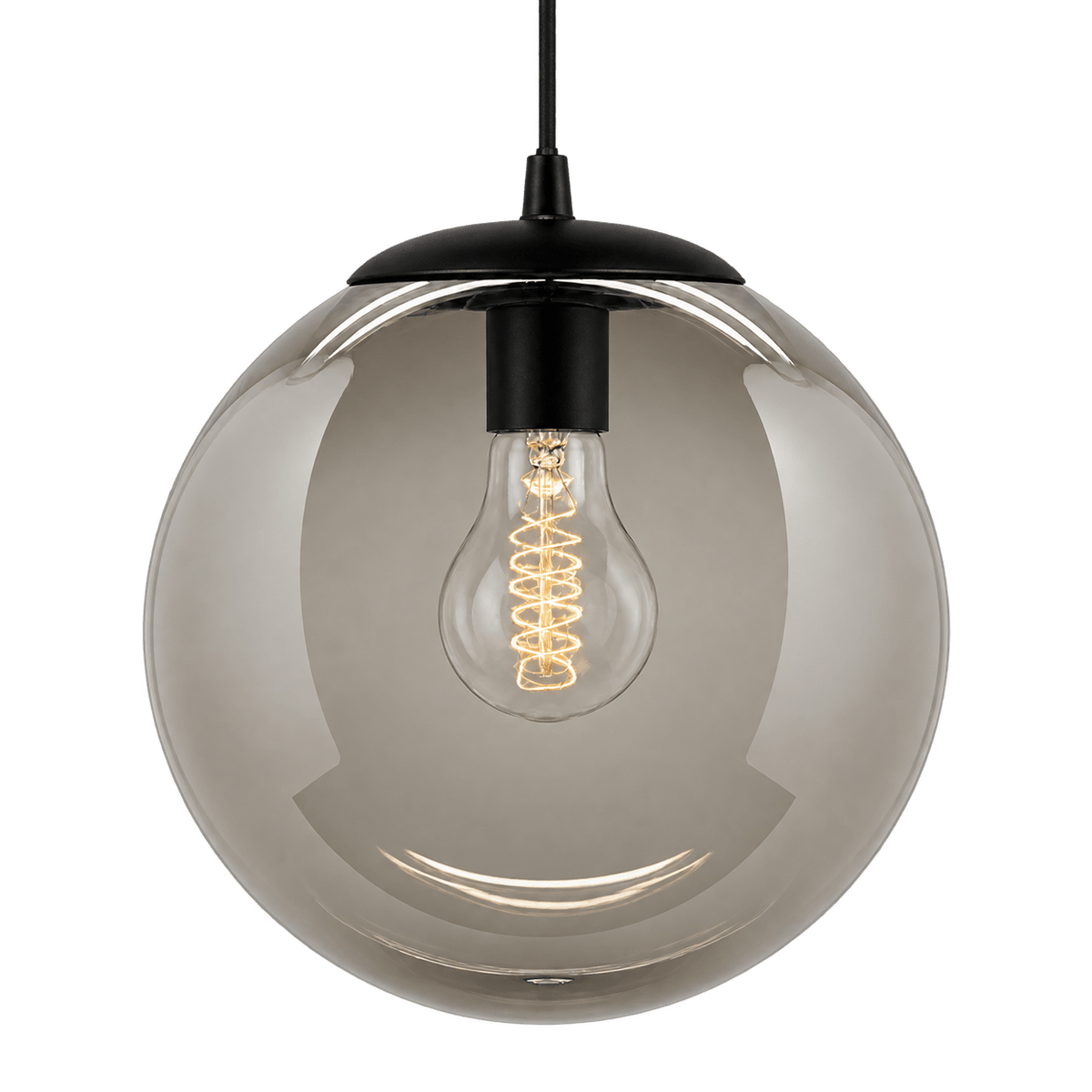 Palla Fumo Pendant - Smokey Grey 400mm