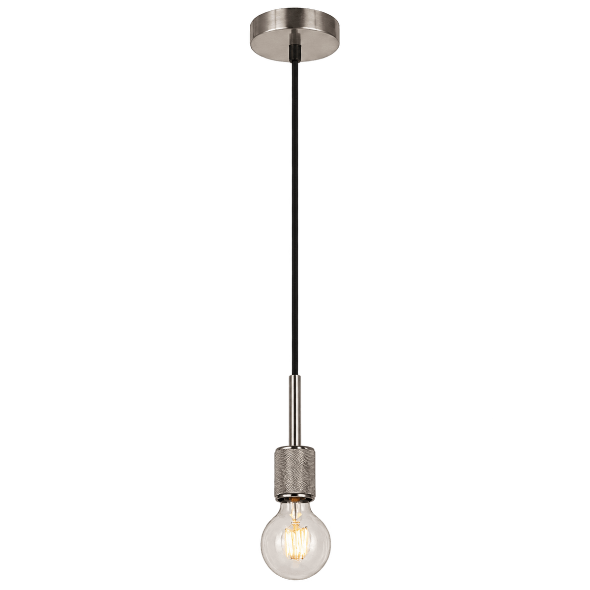 Satin Silver Pendant Light