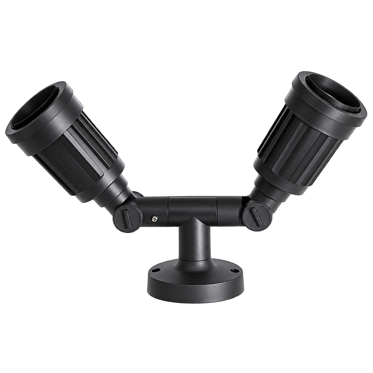 Black Polypropylene Garden Spotlight - Double