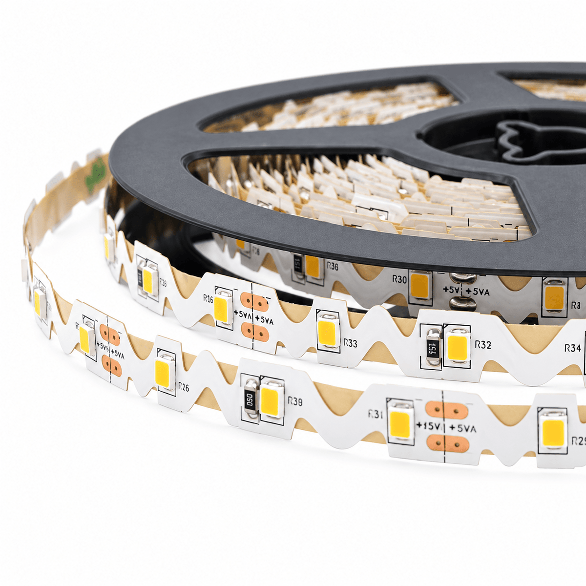 LED Striplight 12V - 6W S-shape Flexible IP33 - Daylight (6500K)