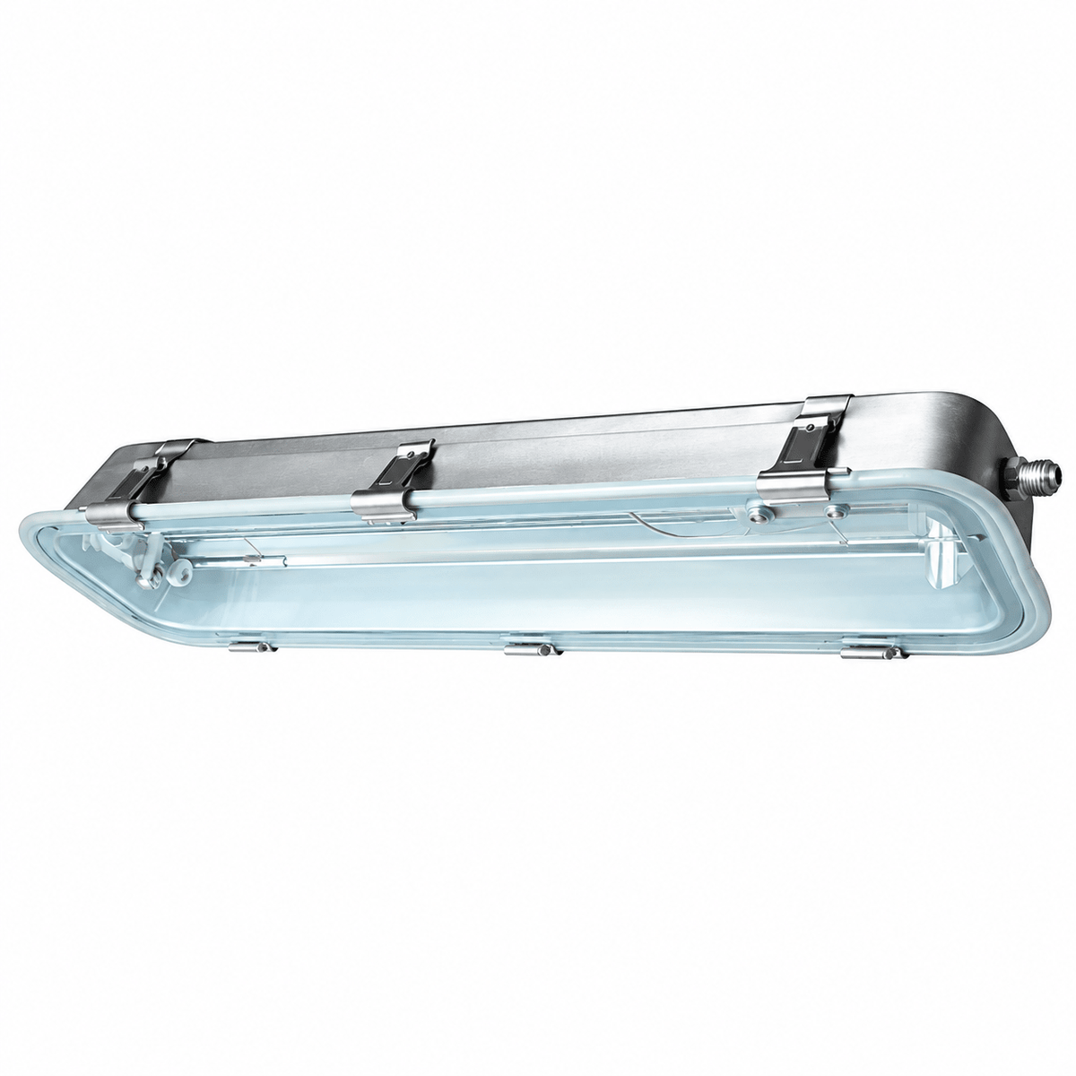 Stainless Steel LED T8 Fluorescent Fitting - 5 Foot / Double
