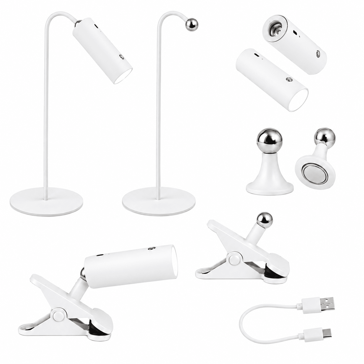 4 in 1 Rechargeable Light — White