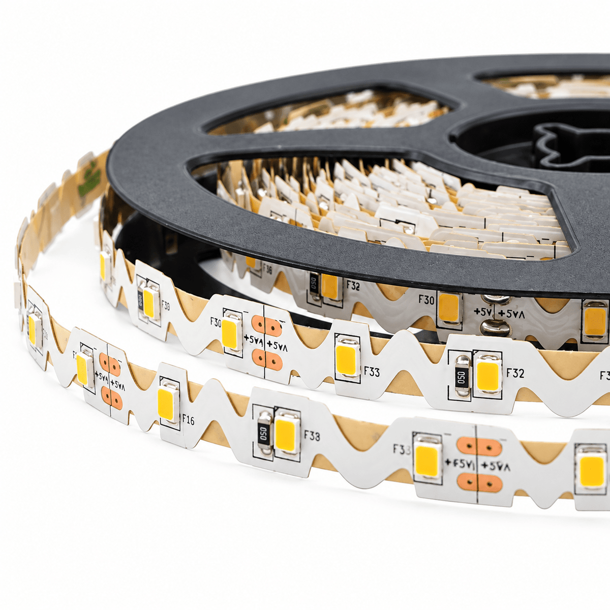 LED Striplight 12V - 6W S-shape Flexible IP33 - Cool White (4000K)