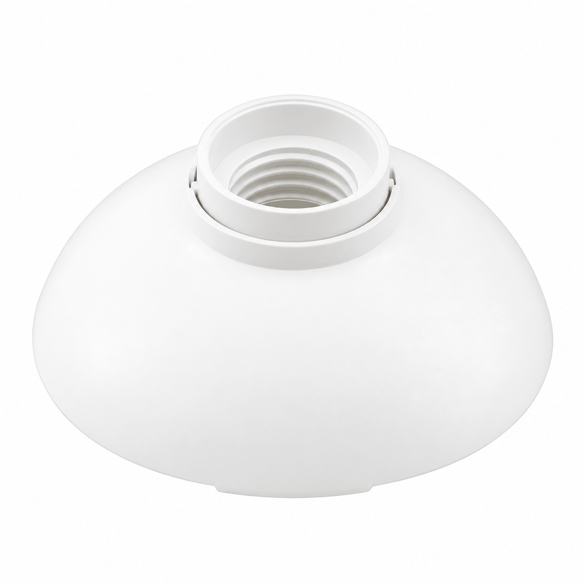 White Plastic E27 Ceiling Socket, 11W