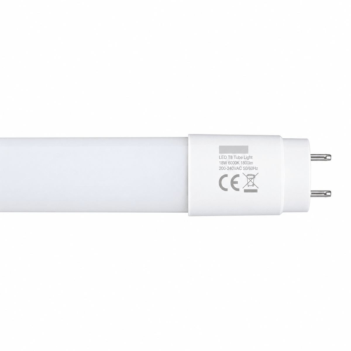 T8 LED plastic tube, 600mm, 9W, Daylight (6000K), product view 2