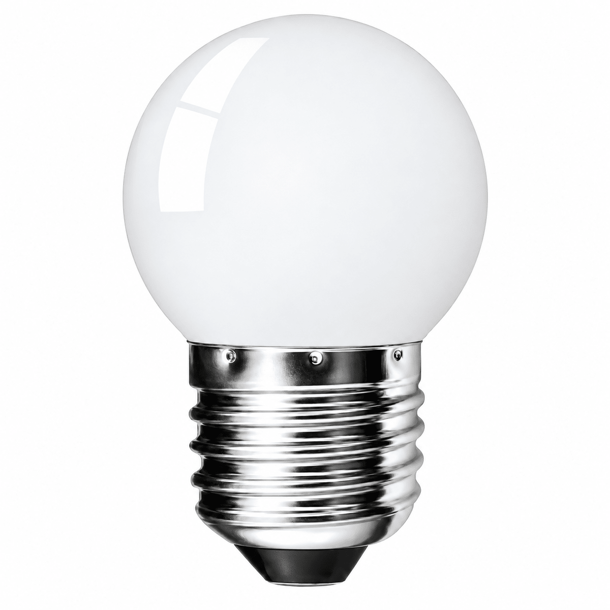 1W White Golf Ball LED Bulb – E27, 2700K Warm White