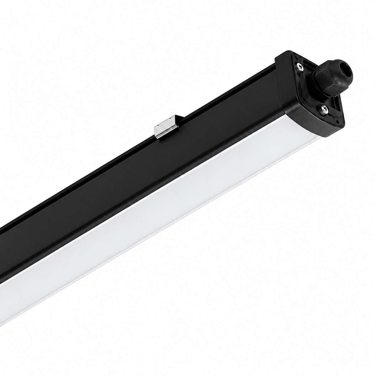 Riga LED Linear High Output IP65 - Black / 4ft / 1200mm / 4000K Cool White