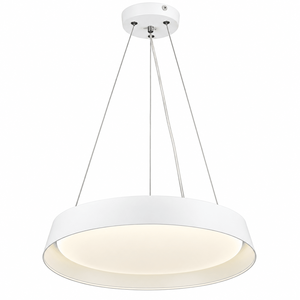 Aura 450 White Pendant Light - 3CCT, 30W, Dimmable