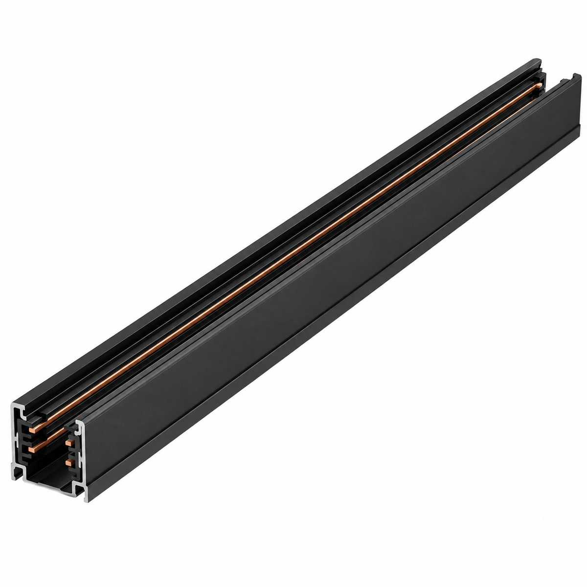 3-Wire Recessed Track Light White - Black / 1.5m