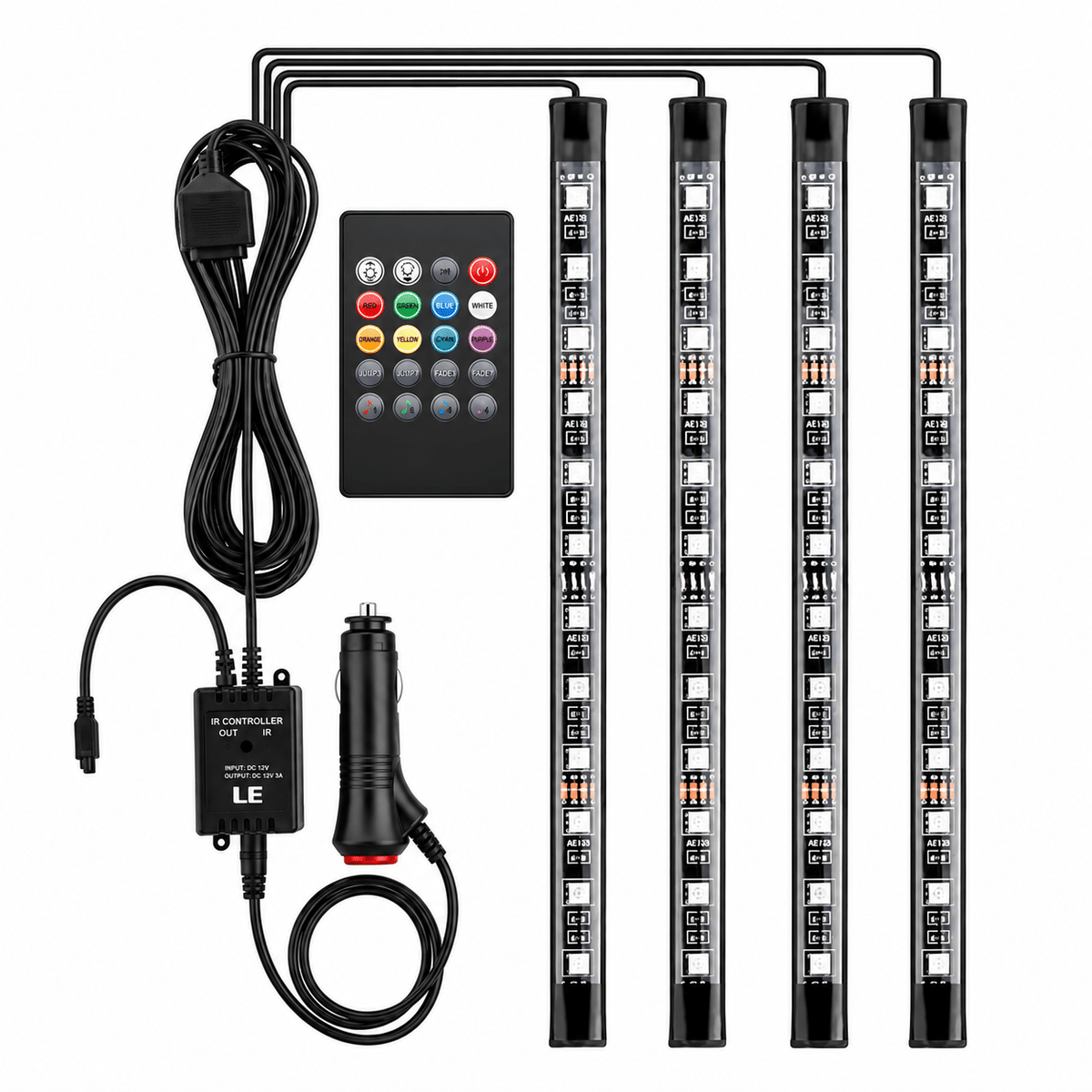 LED Strip Light - Dashboard Lighting Kit - RGB & Music Control
