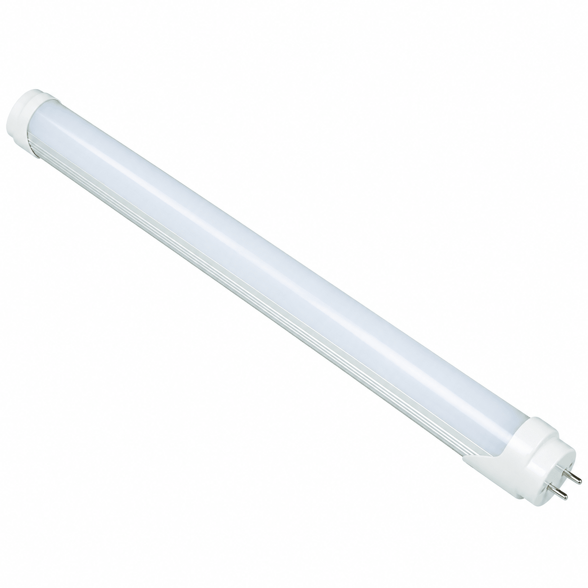 Frosted T8 LED tube light, 1500mm long, with white end caps and a smooth, cylindrical body.