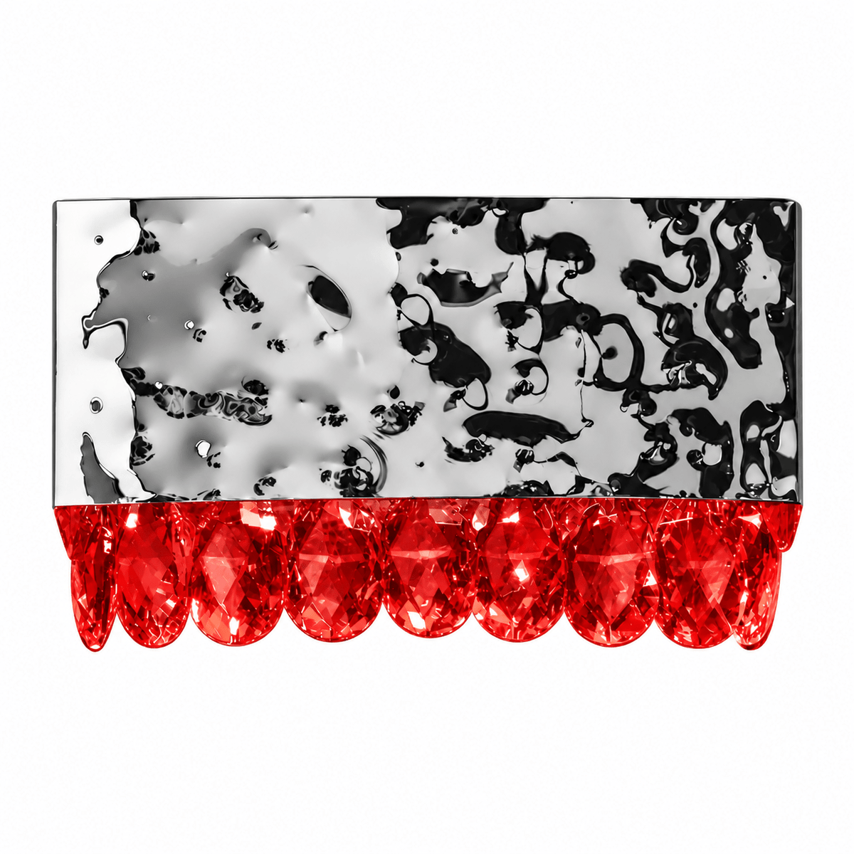 Red Italian Crystal Wall Light