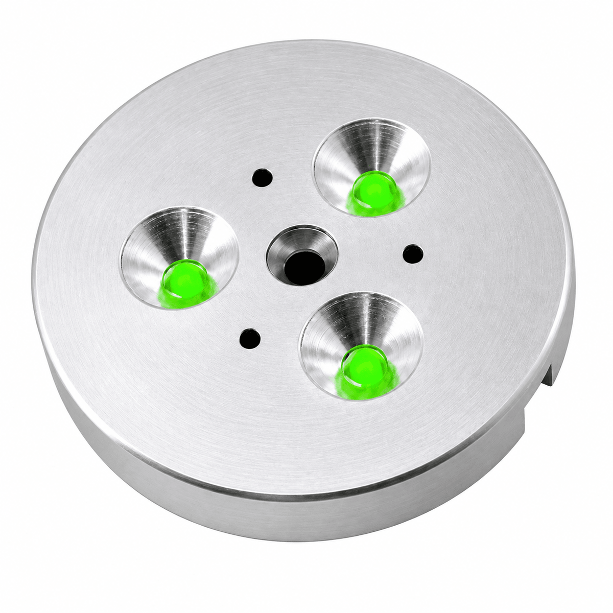 LED Cabinet Light - 3 LED Puck Light - Green