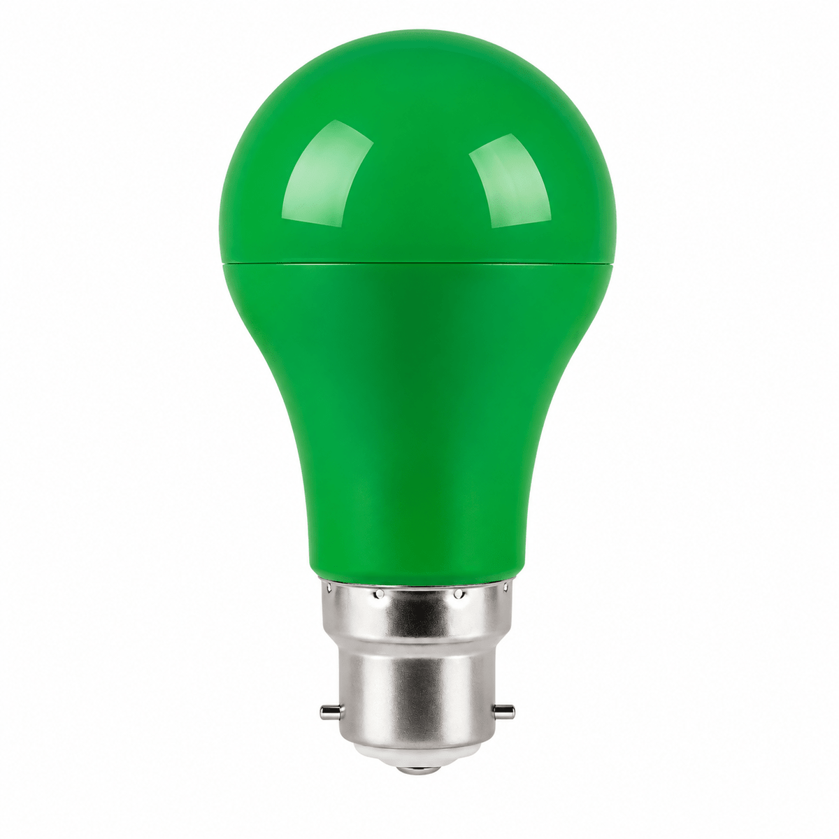 3W A60 LED Bulb (B22) - Green