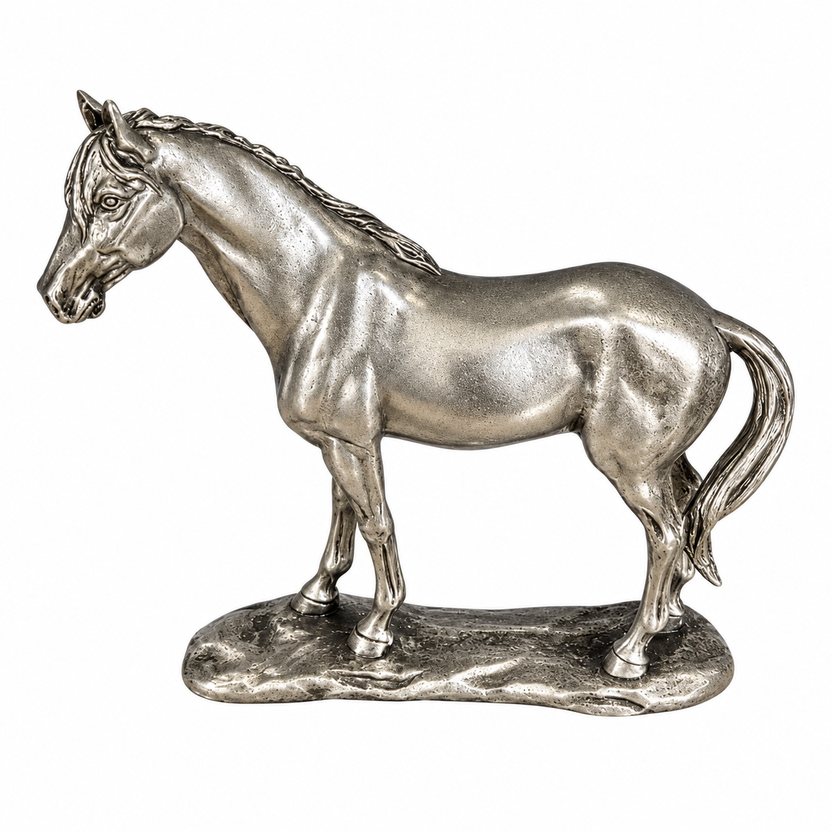 Animal Figurine – Silver Standing Horse