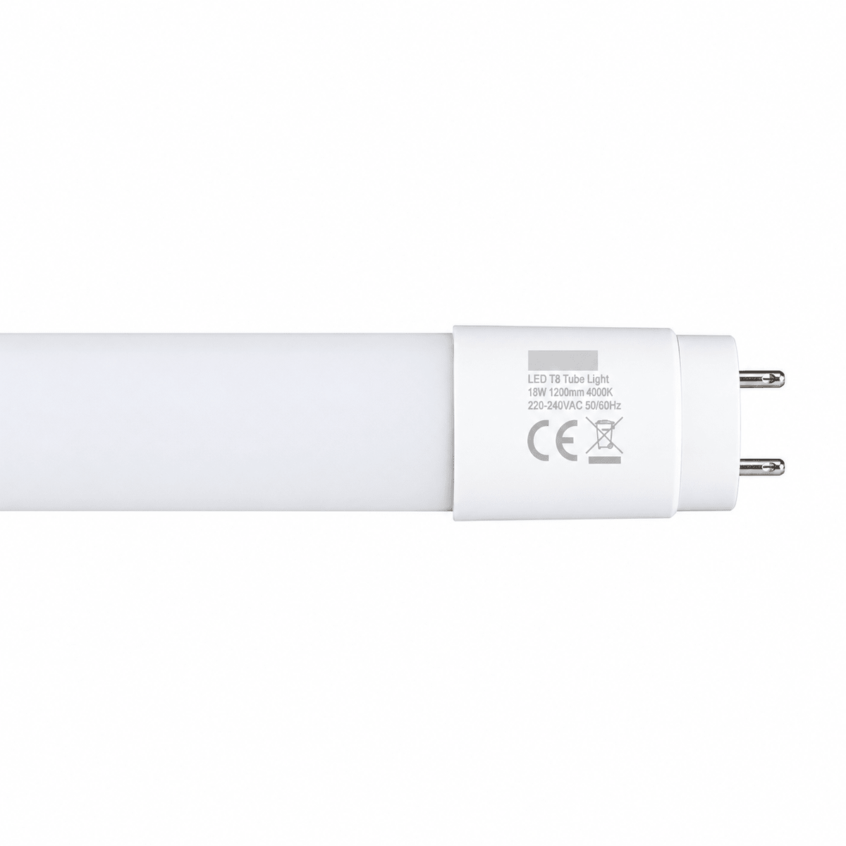 T8 LED plastic tube, 1200mm, 18W, Cool White (4000K), product view 2