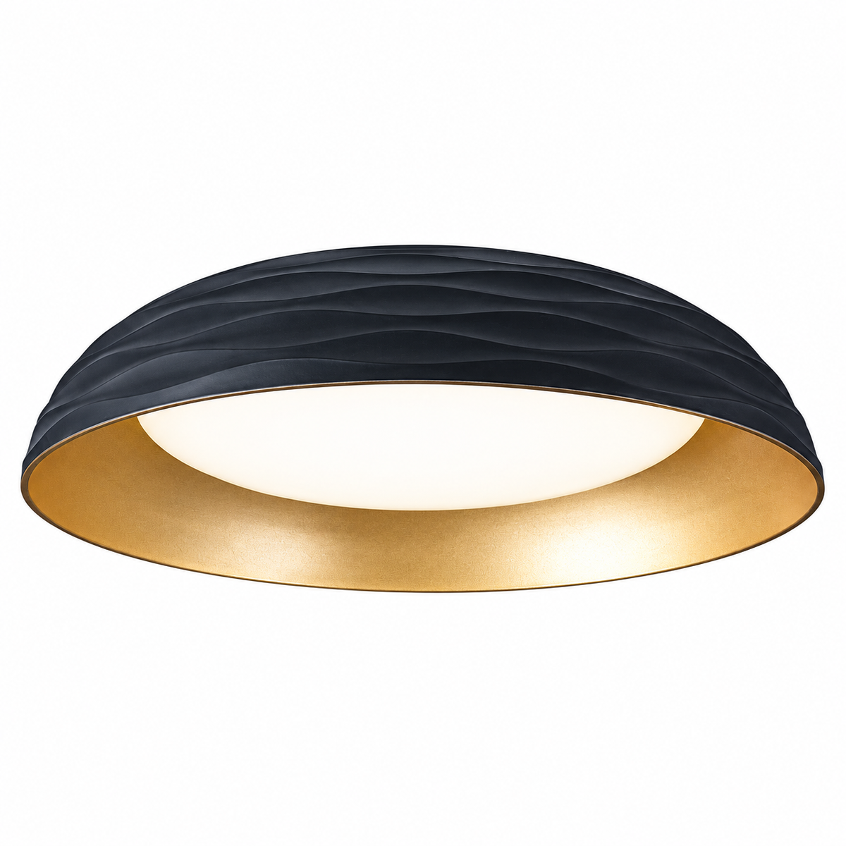 Dunes 500 Black / Gold Ceiling Light - 3CCT, 28W, Dimmable