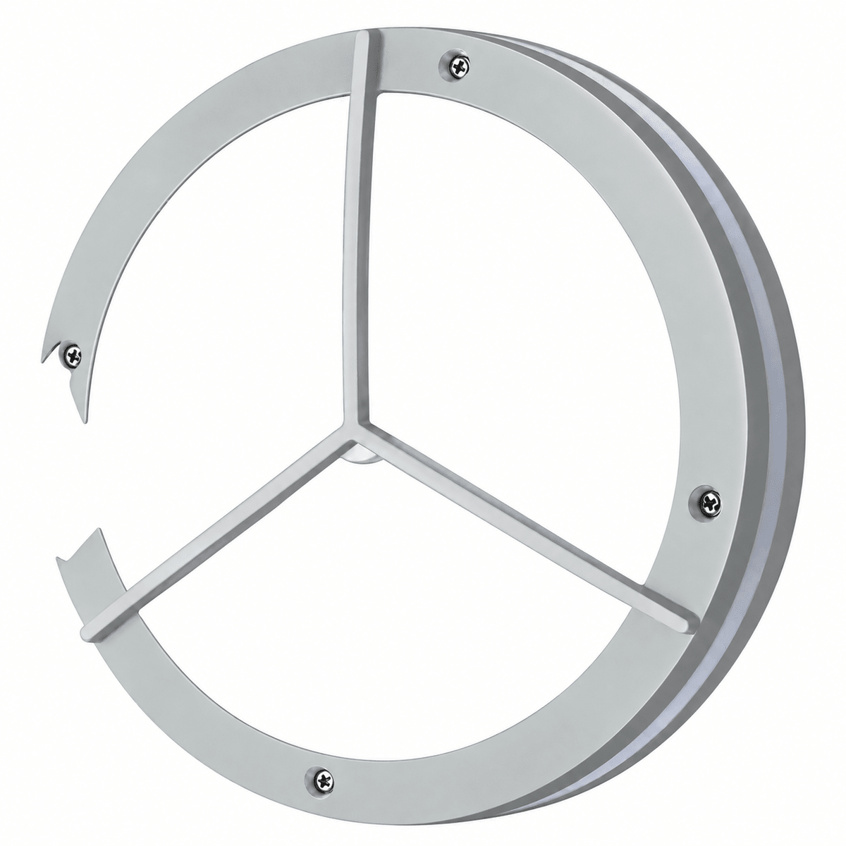 Grey LED Bulkhead - Round - Tri-Split
