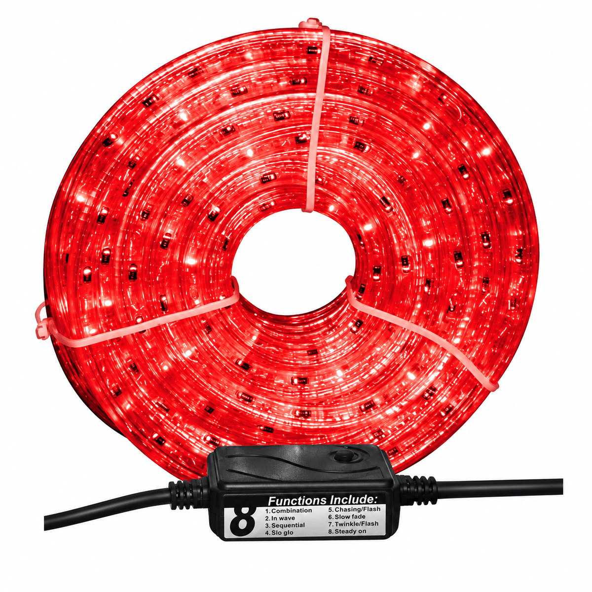 LED Rope Light 3-Wire Red, 230V (10m Roll)