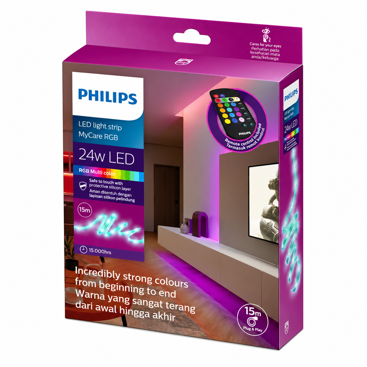 Philips MyCare Plug & Play RGB LED Striplight - 10 Meter