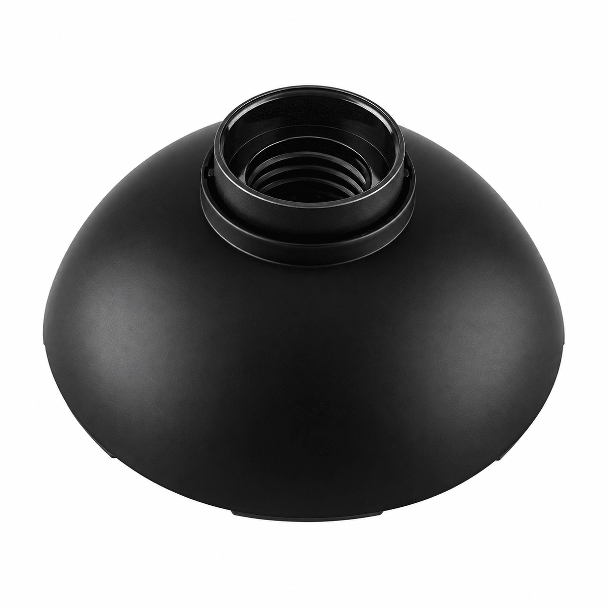Black Plastic E27 Ceiling Socket