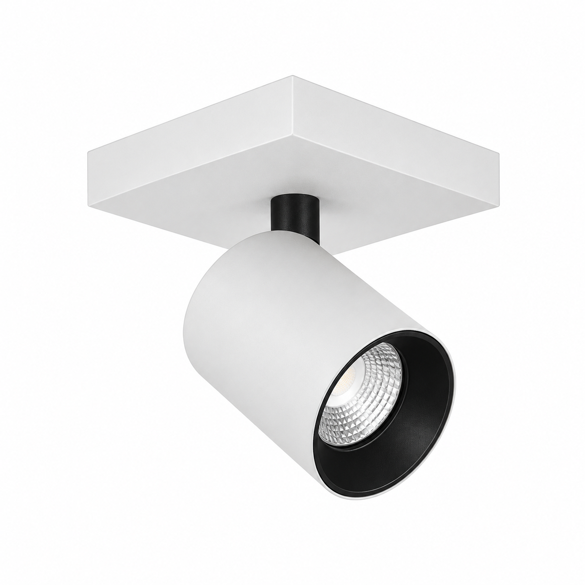 White Lone Square Ceiling Spotlight