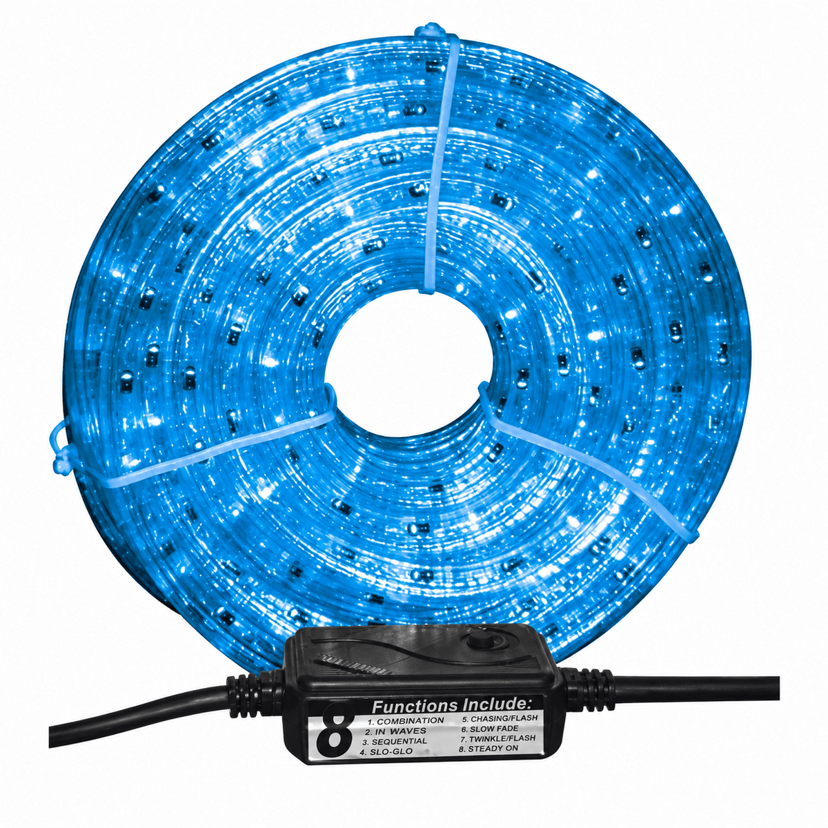 LED Rope Light 3-Wire Blue, 230V (50m Roll)