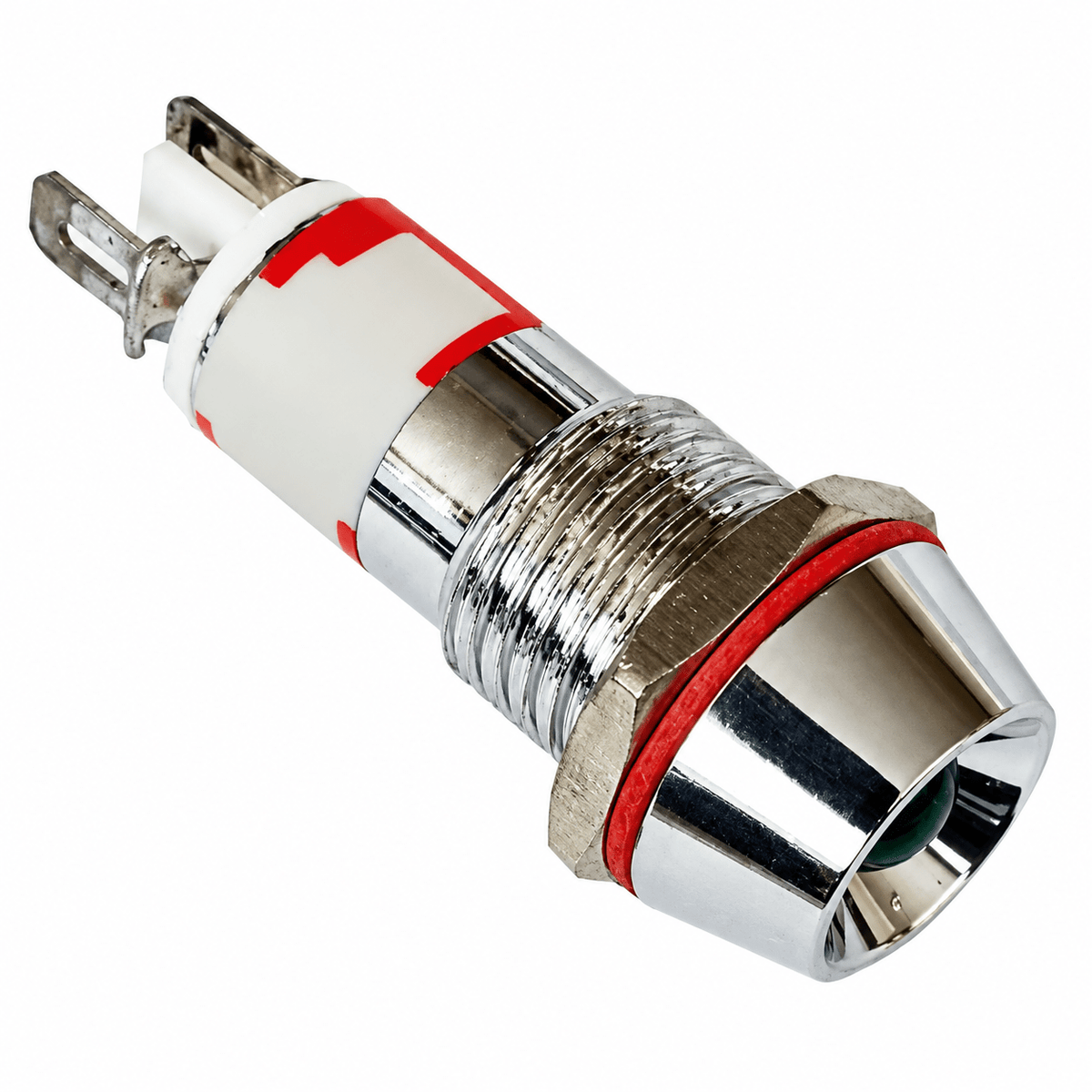 12V White LED Pilot Light 10mm