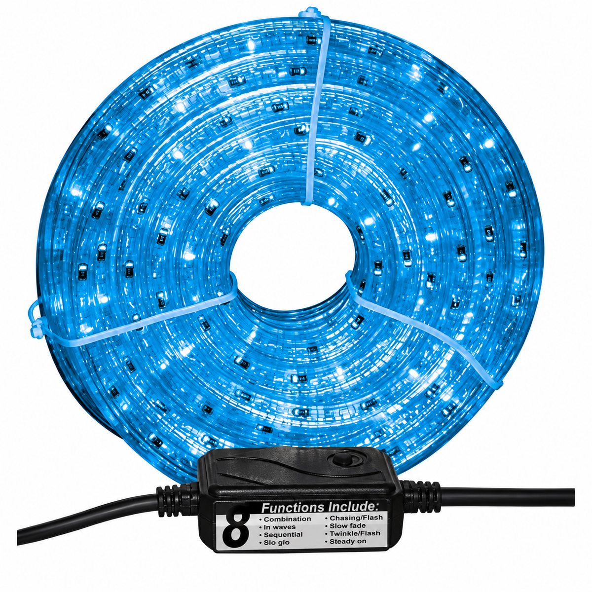 LED Rope Light 3-Wire Blue, 230V (10m Roll)
