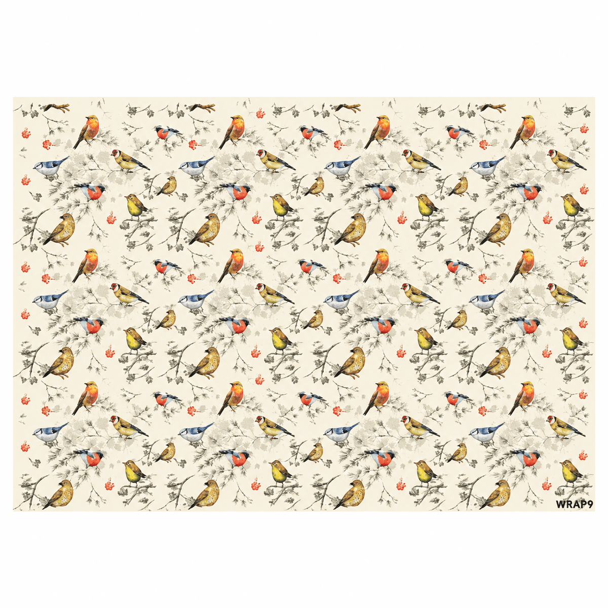 Gift Wrap Sheet - Birds