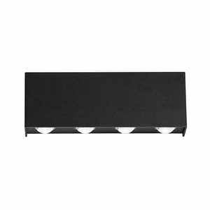Black Up & Down LED Wall Light - IP54