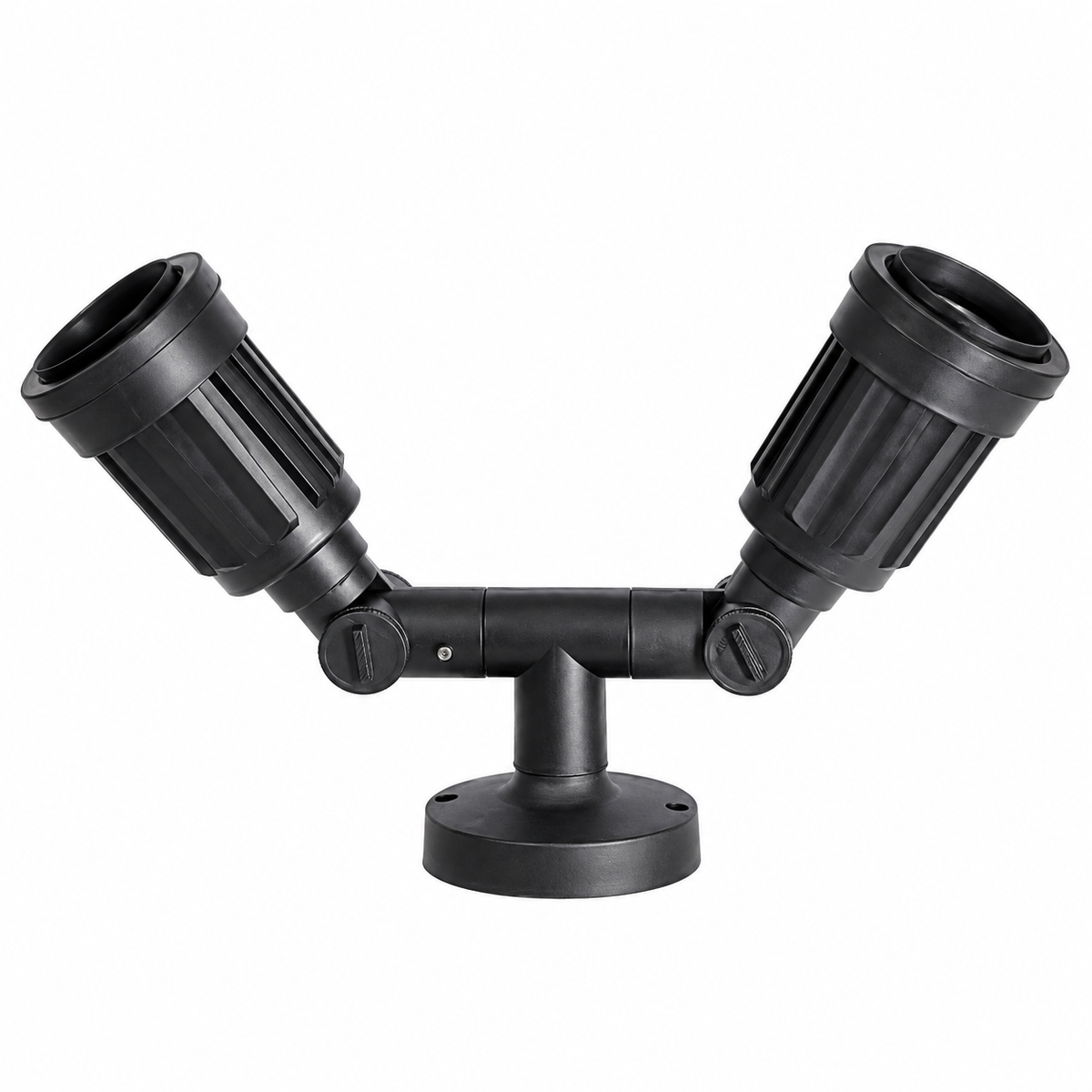 Black Polypropylene Garden Spotlight - Double
